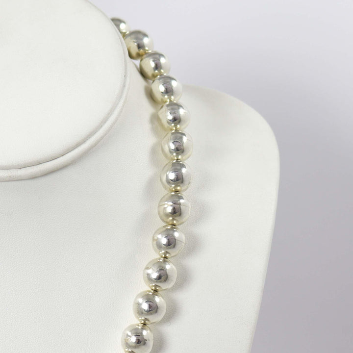 Silver Bead and Turquoise Necklace