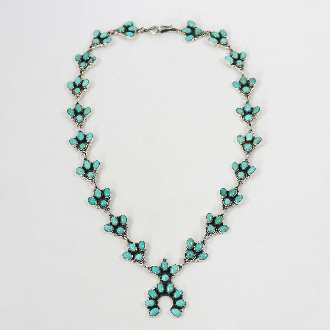 Turquoise Squash Blossom Necklace