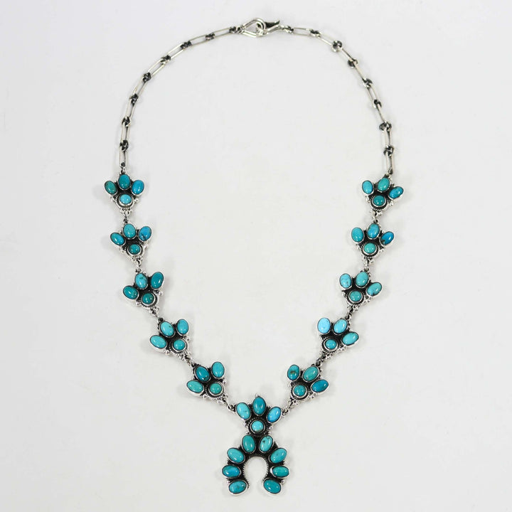 Turquoise Squash Blossom Necklace