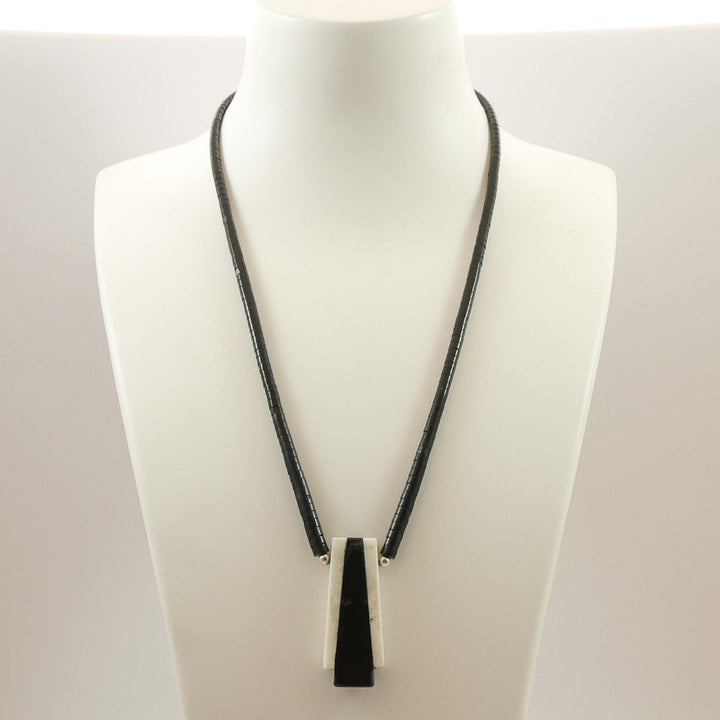 Jet and Marble Necklace
