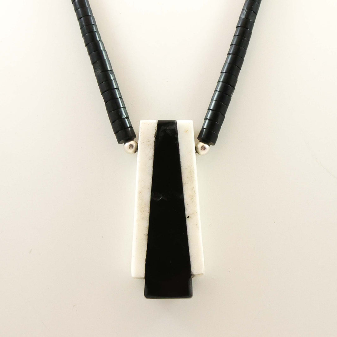Jet and Marble Necklace