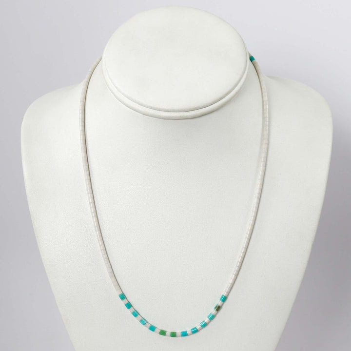 Marble and Turquoise Necklace