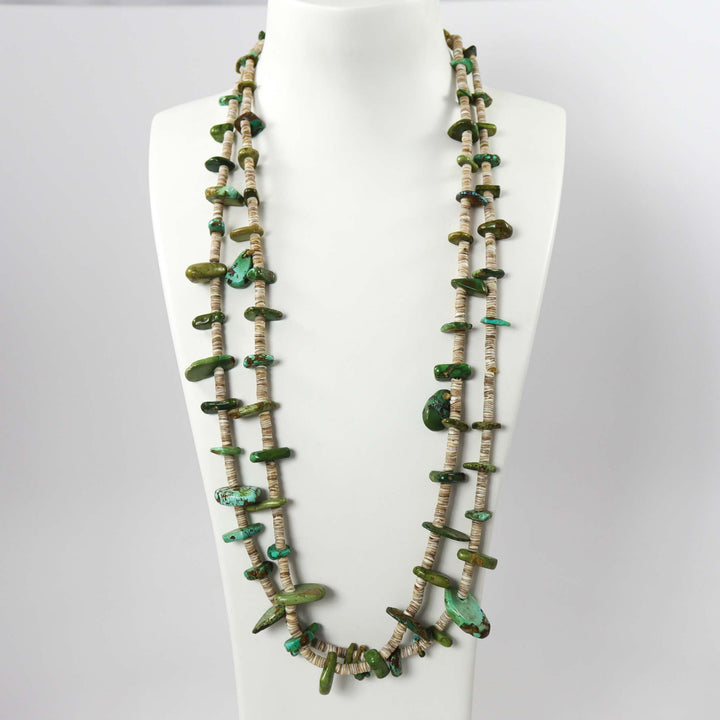 1930s Turquoise Tab Necklace