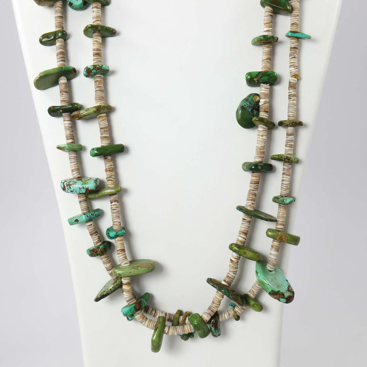 1930s Turquoise Tab Necklace