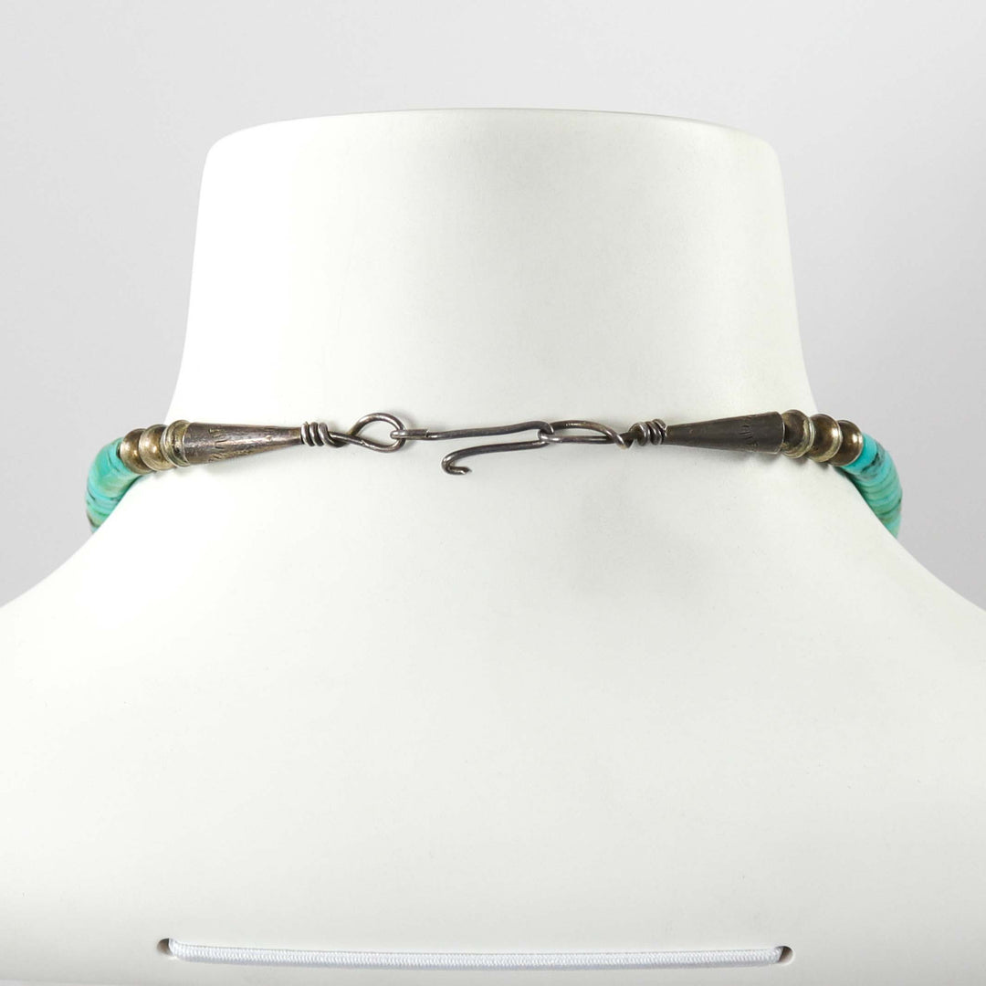 1980s Turquoise and Shell Necklace