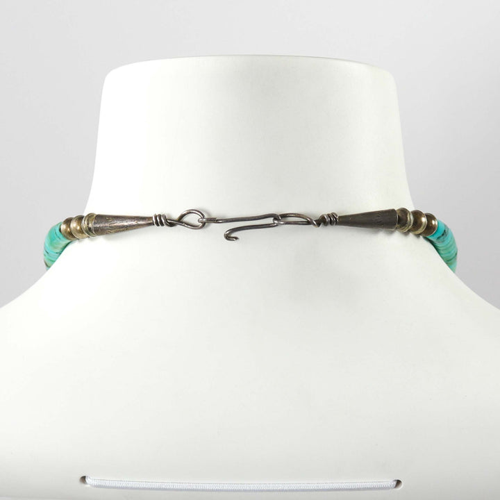 1980s Turquoise and Shell Necklace