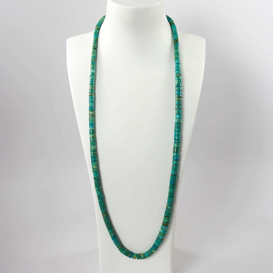 1980s Turquoise Bead Necklace