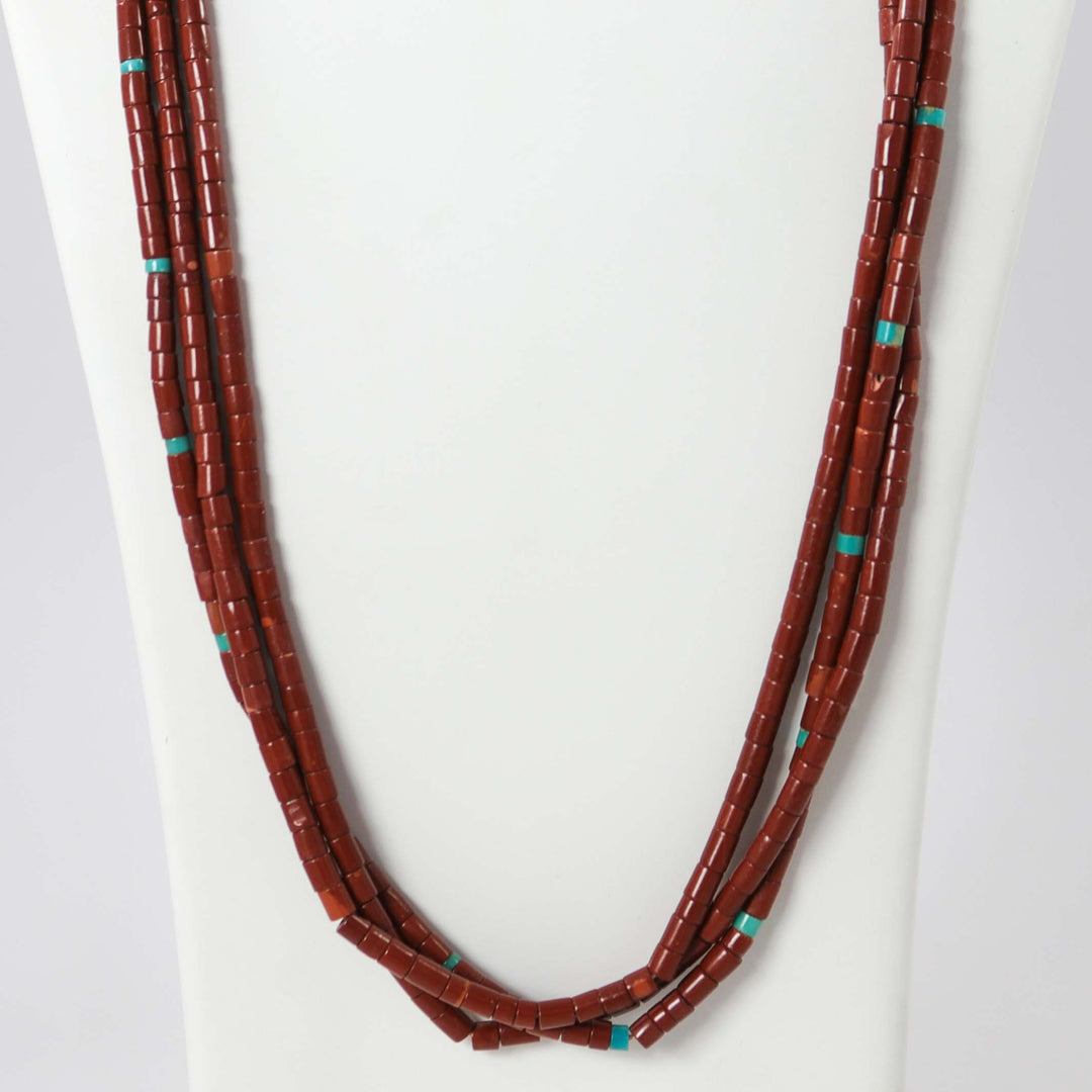 Pipestone and Turquoise Necklace