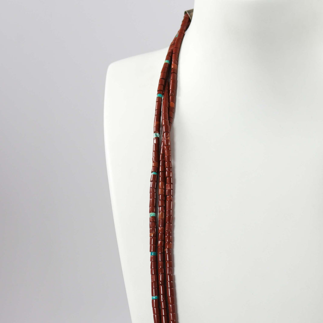 Pipestone and Turquoise Necklace