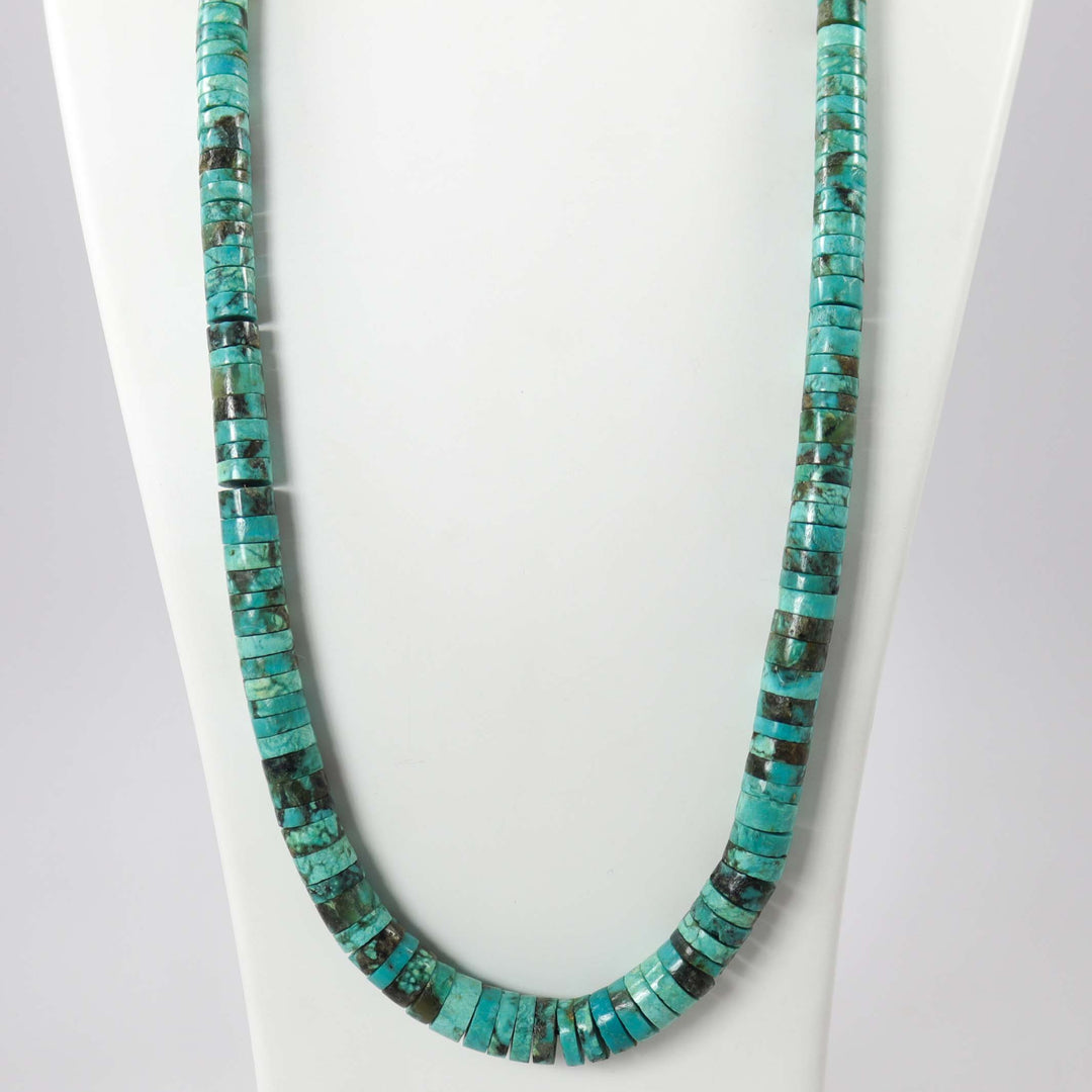 1980s Turquoise Bead Necklace