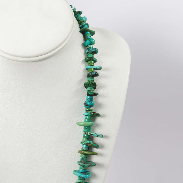 1940s Turquoise Tab Necklace