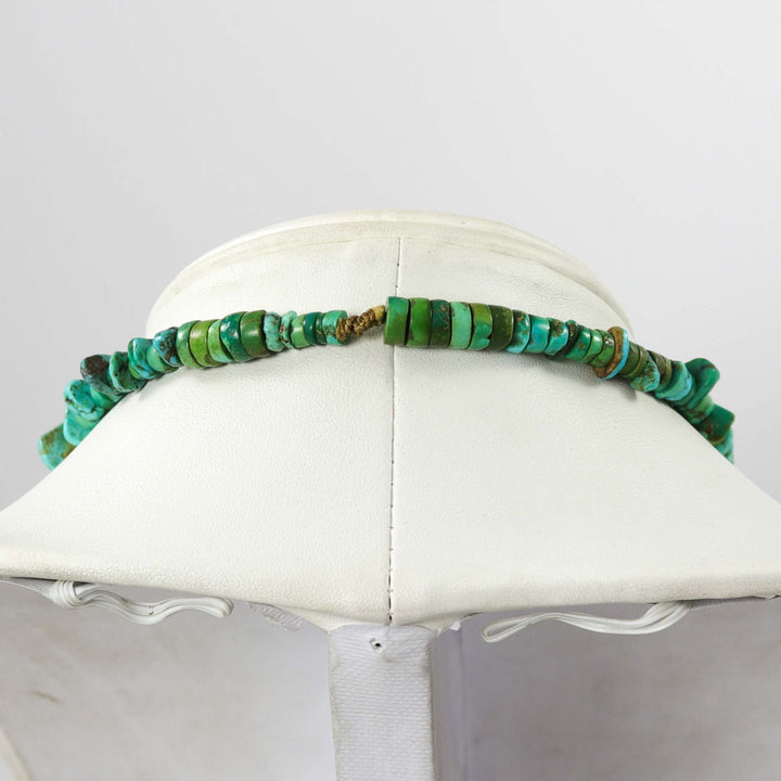 1940s Turquoise Tab Necklace