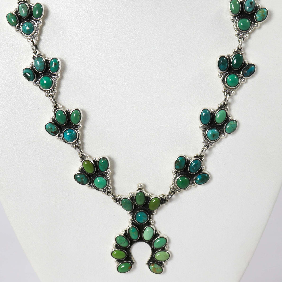 Turquoise Squash Blossom Necklace