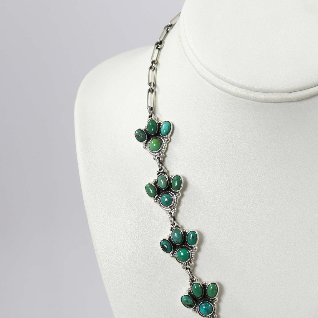 Turquoise Squash Blossom Necklace