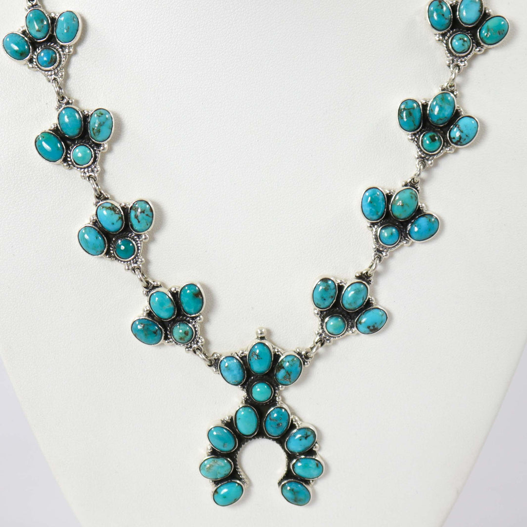 Turquoise Squash Blossom Necklace
