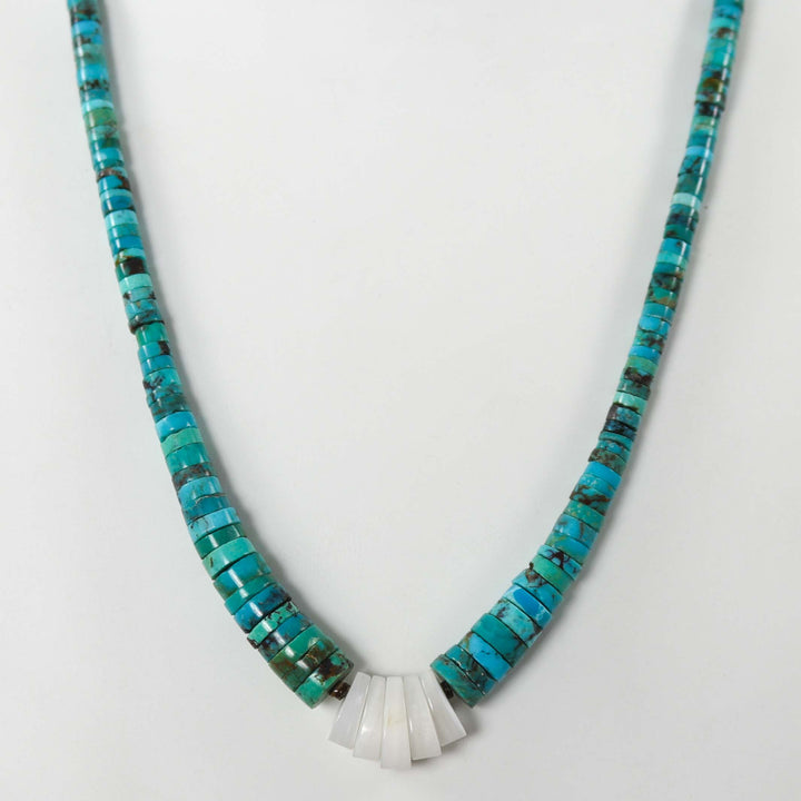 Turquoise and Mother of Pearl Necklace