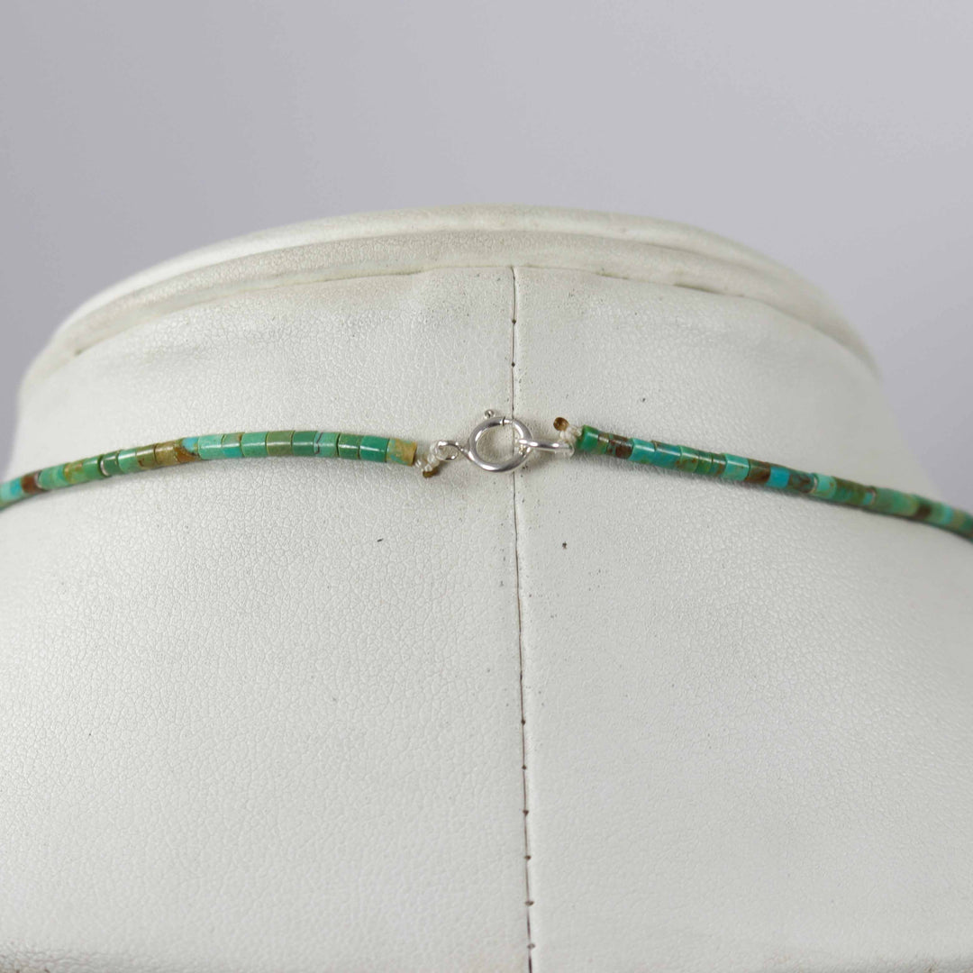 Kingman Turquoise Heishi Necklace