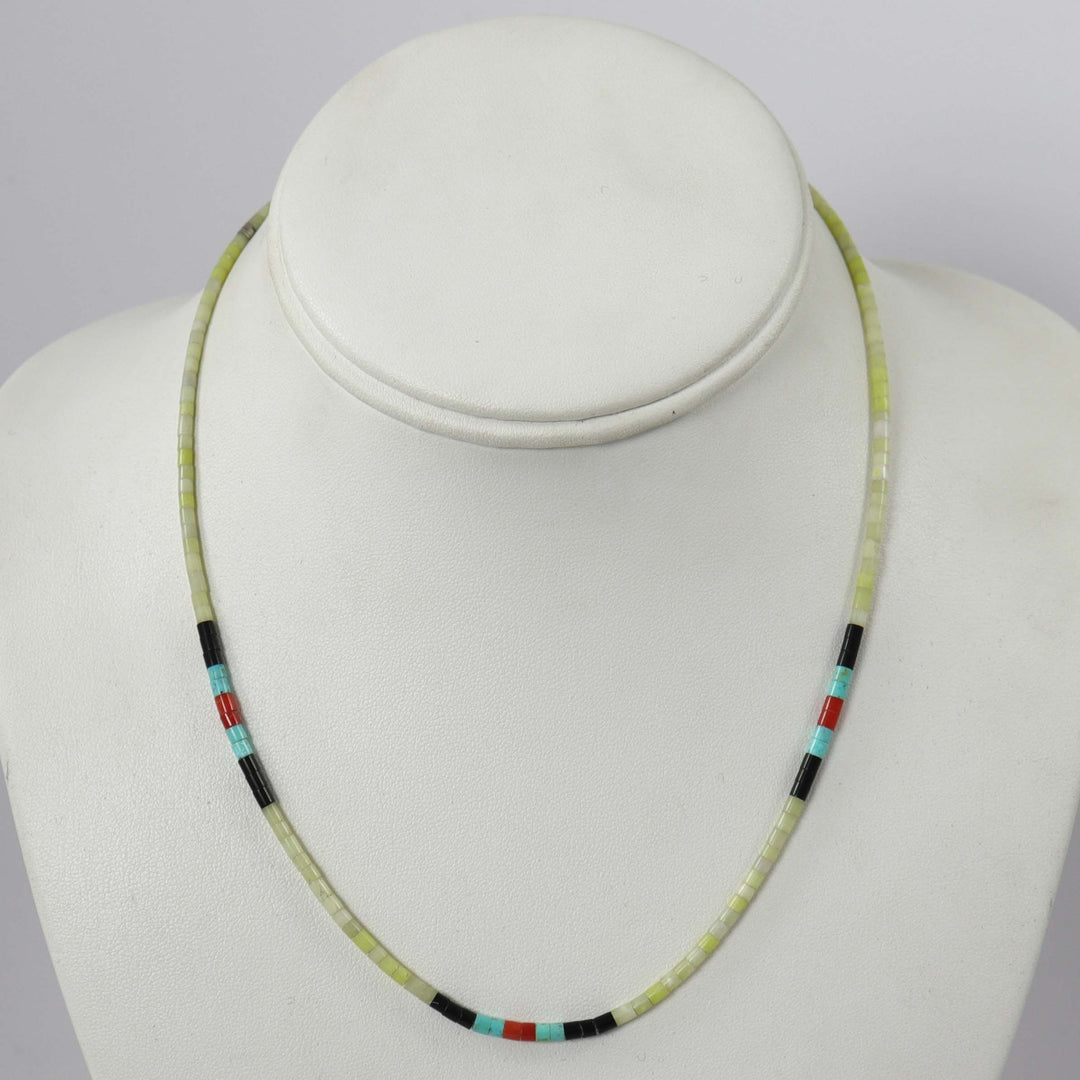 Multi-Stone Heishi Necklace