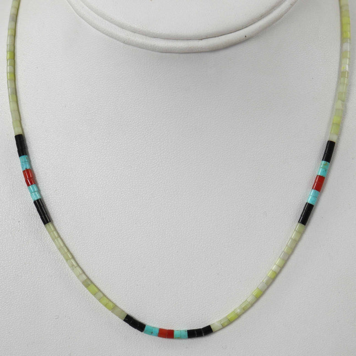 Multi-Stone Heishi Necklace