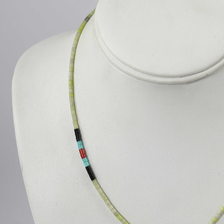 Multi-Stone Heishi Necklace