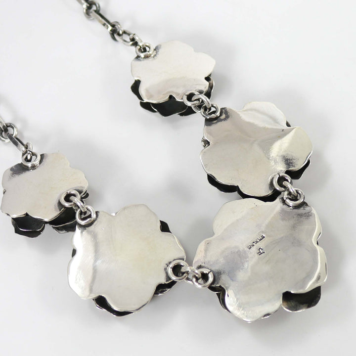Silver Rose Necklace