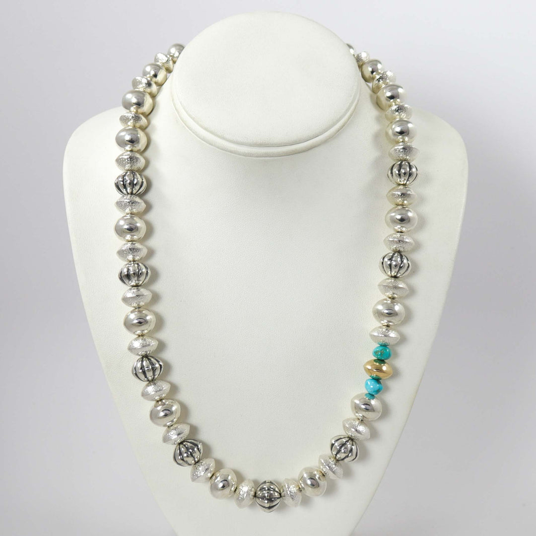 Navajo Pearl and Turquoise Necklace