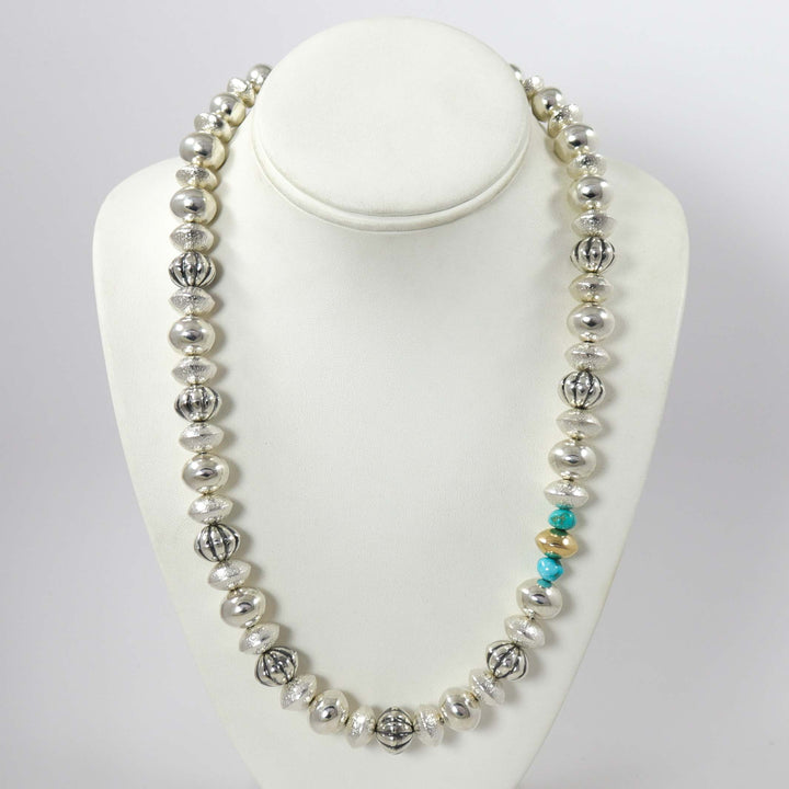 Navajo Pearl and Turquoise Necklace