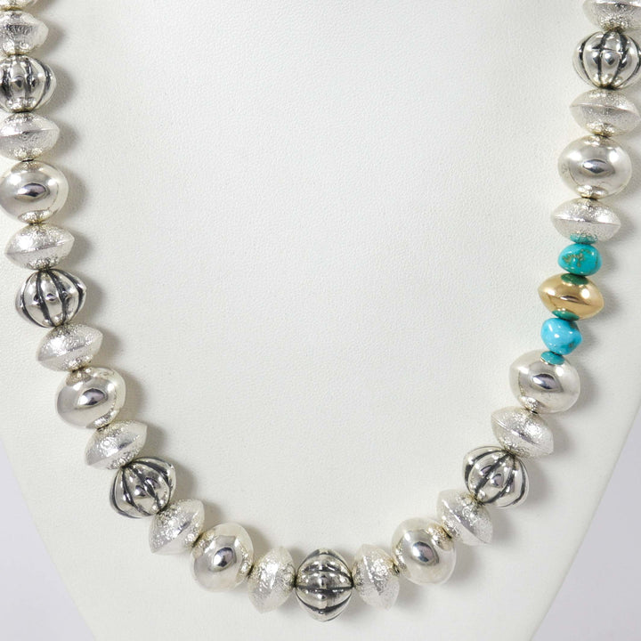 Navajo Pearl and Turquoise Necklace