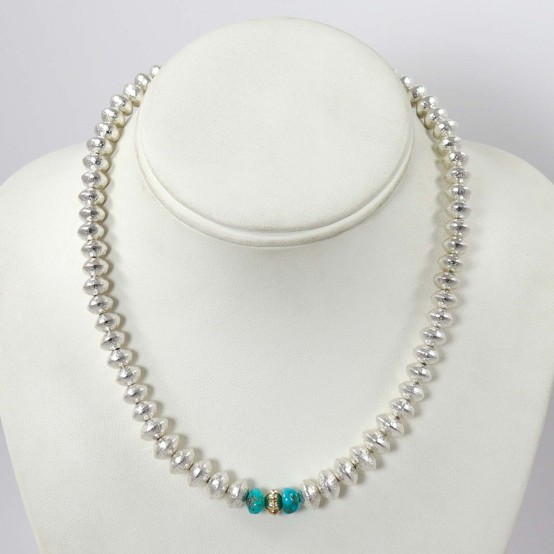 Navajo Pearl and Turquoise Necklace