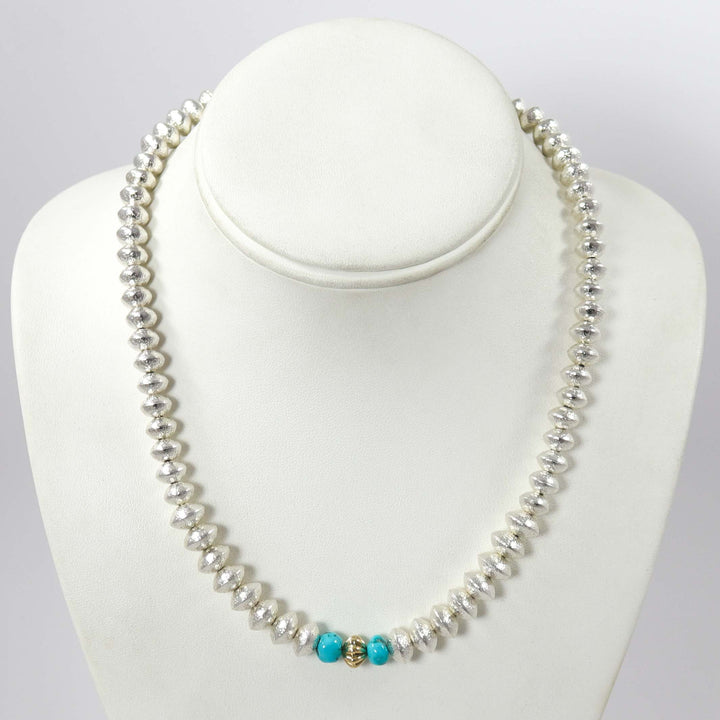 Navajo Pearl and Turquoise Necklace