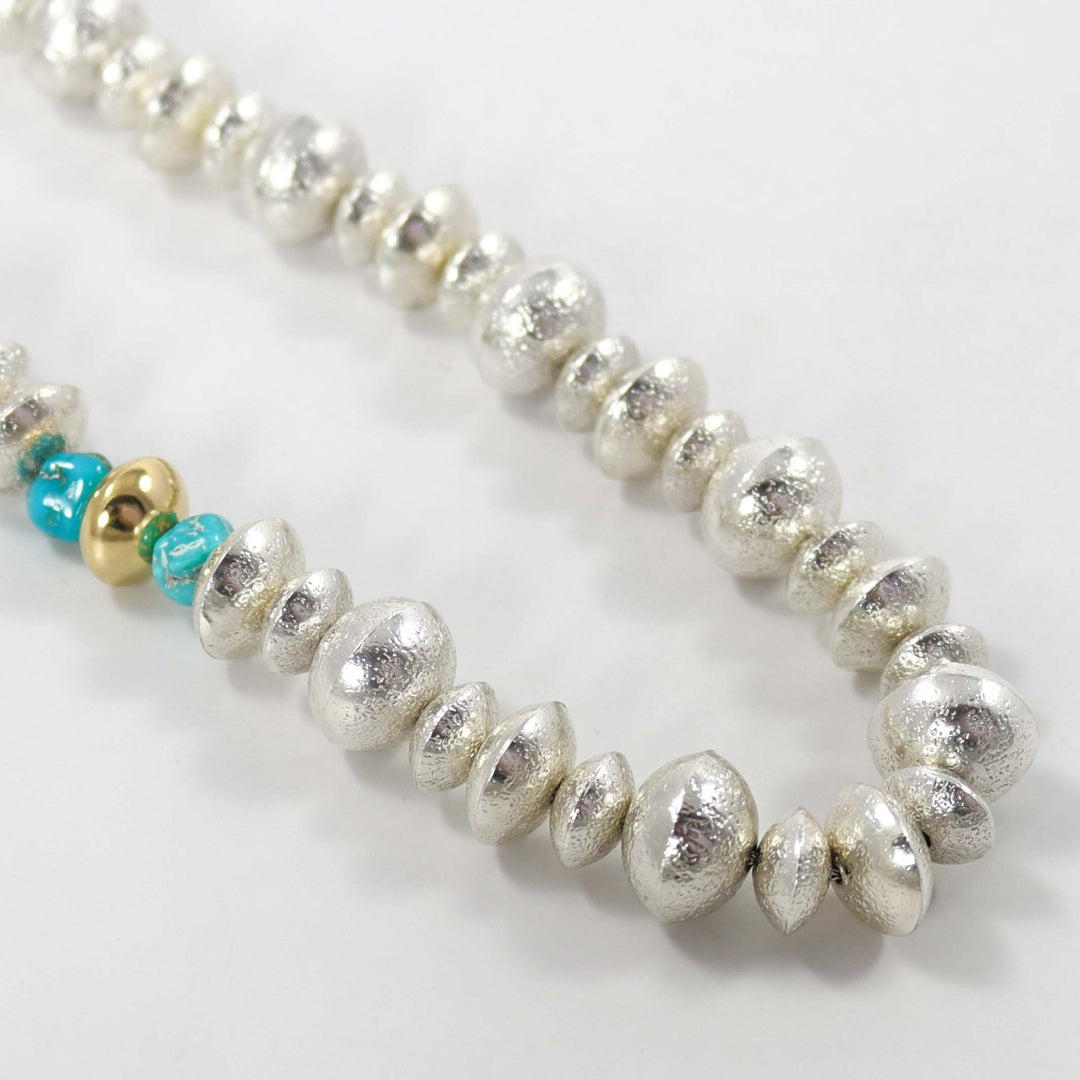Navajo Pearl and Turquoise Necklace