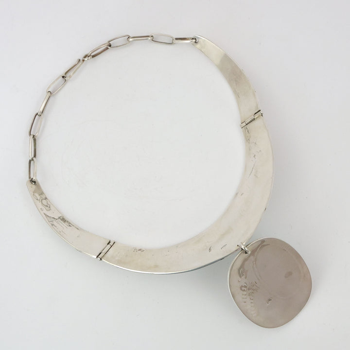 1970s Village Scene Collar Necklace