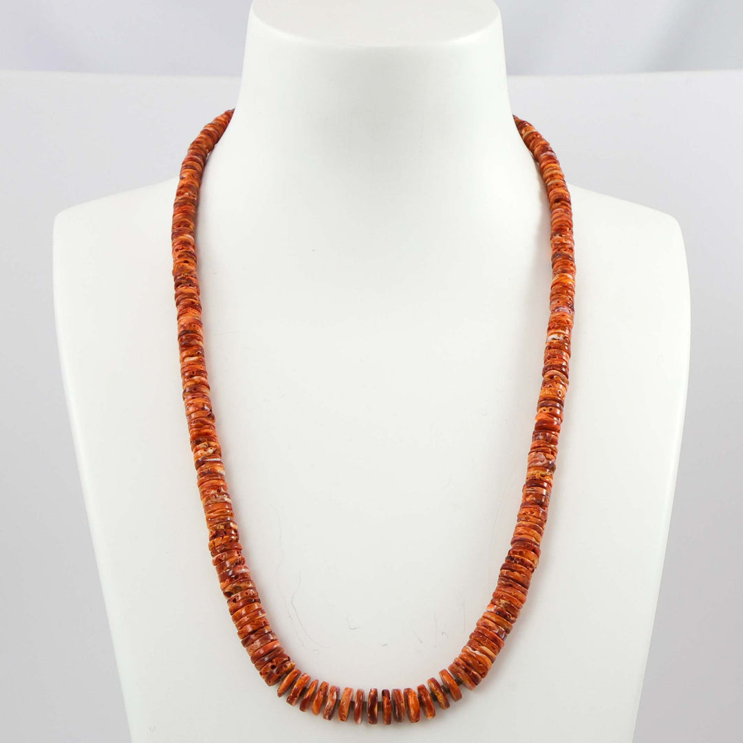 Spiny Oyster Bead Necklace
