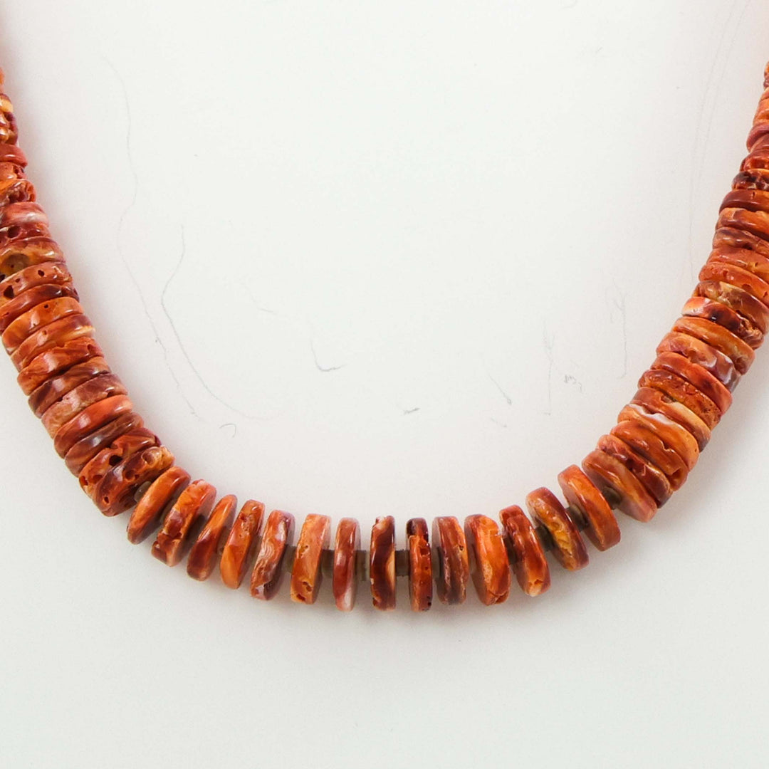 Spiny Oyster Bead Necklace