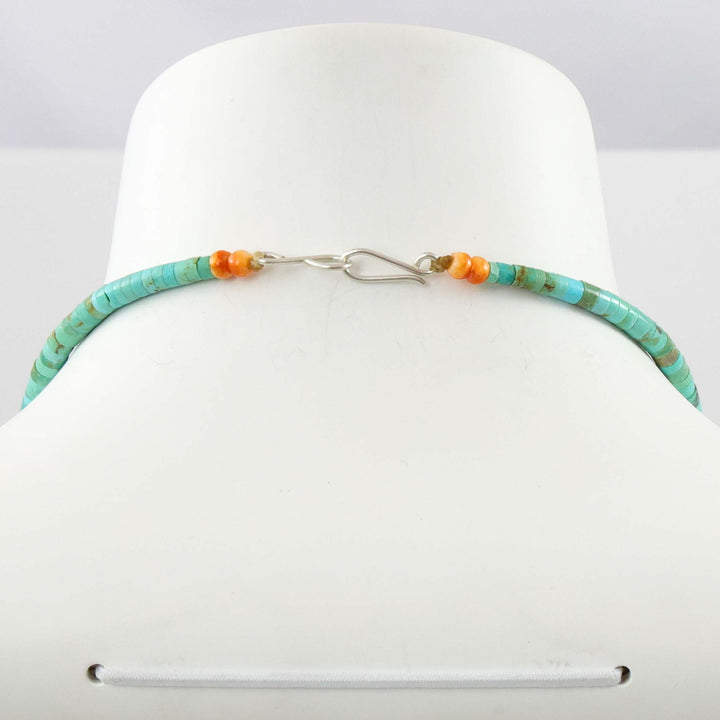 Turquoise and Spiny Oyster Necklace
