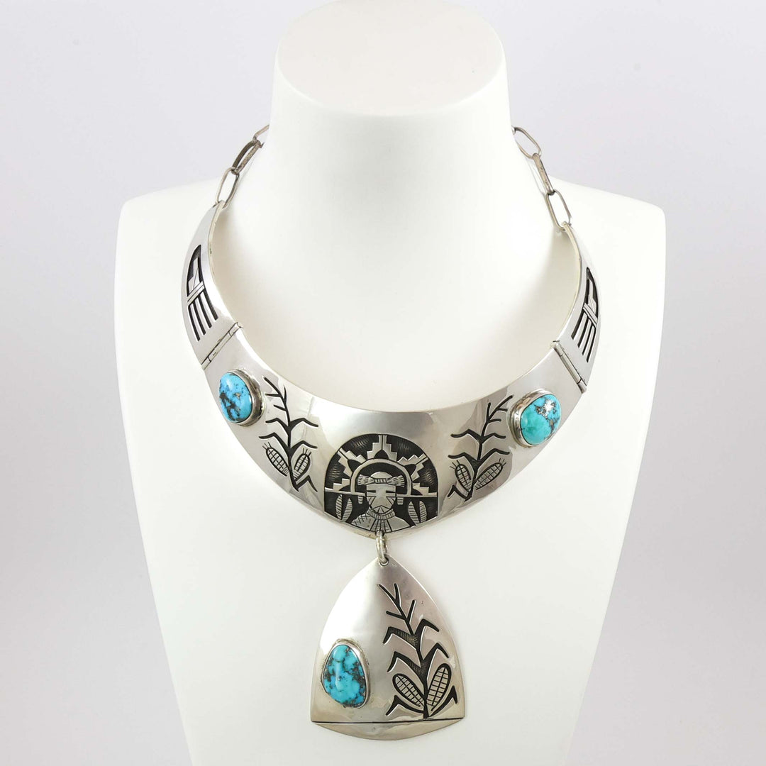 1970s Morenci Turquoise Collar