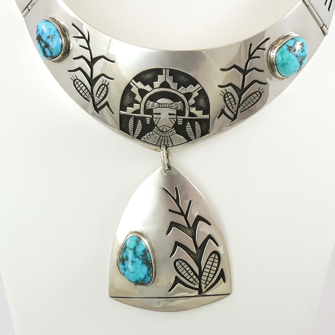 1970s Morenci Turquoise Collar