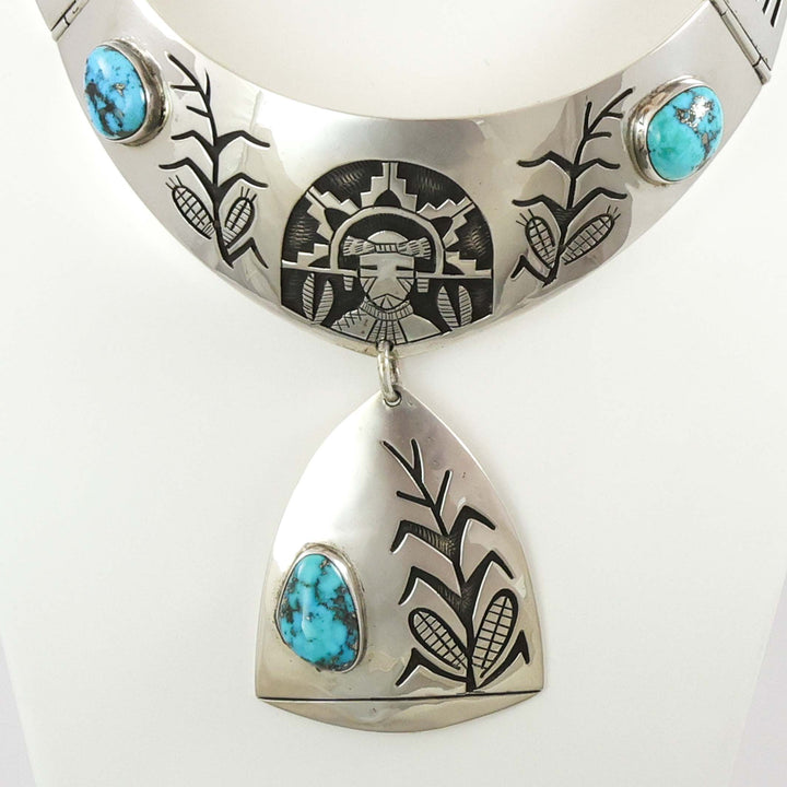 1970s Morenci Turquoise Collar