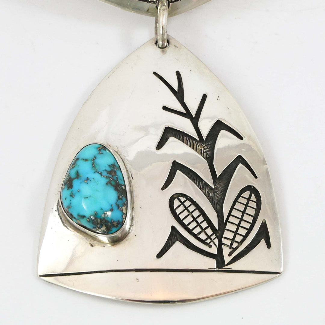 1970s Morenci Turquoise Collar