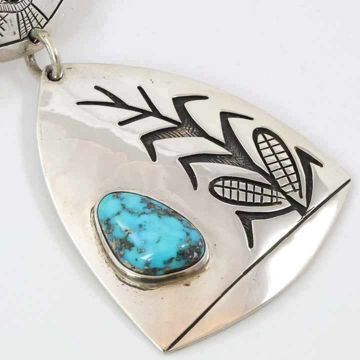 1970s Morenci Turquoise Collar