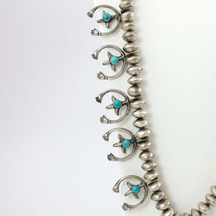Kingman Turquoise Squash Blossom