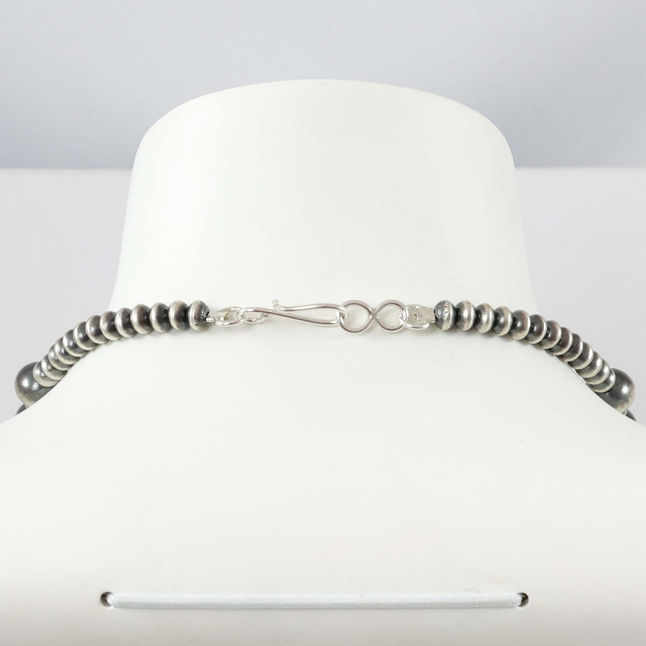 JOURNAL STANDARD NAVAJO PEARL ネックレス23インチ Native American 7mm Sterling Silver Navajo Pearls 23