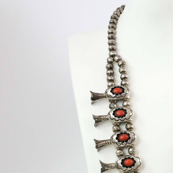 1970s Coral Squash Blossom