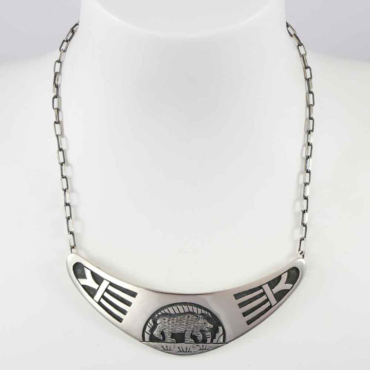 Bear and Rain Cloud Necklace