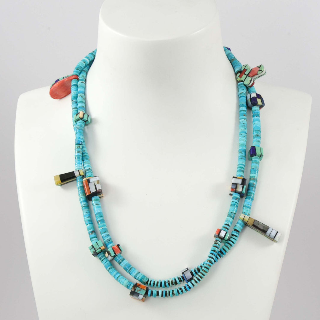 Multi-Stone Bead Necklace