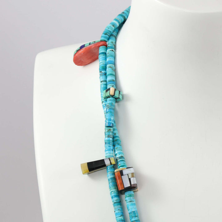 Multi-Stone Bead Necklace