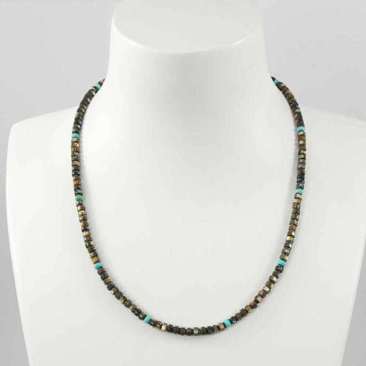 Abalone Shell and Turquoise Necklace