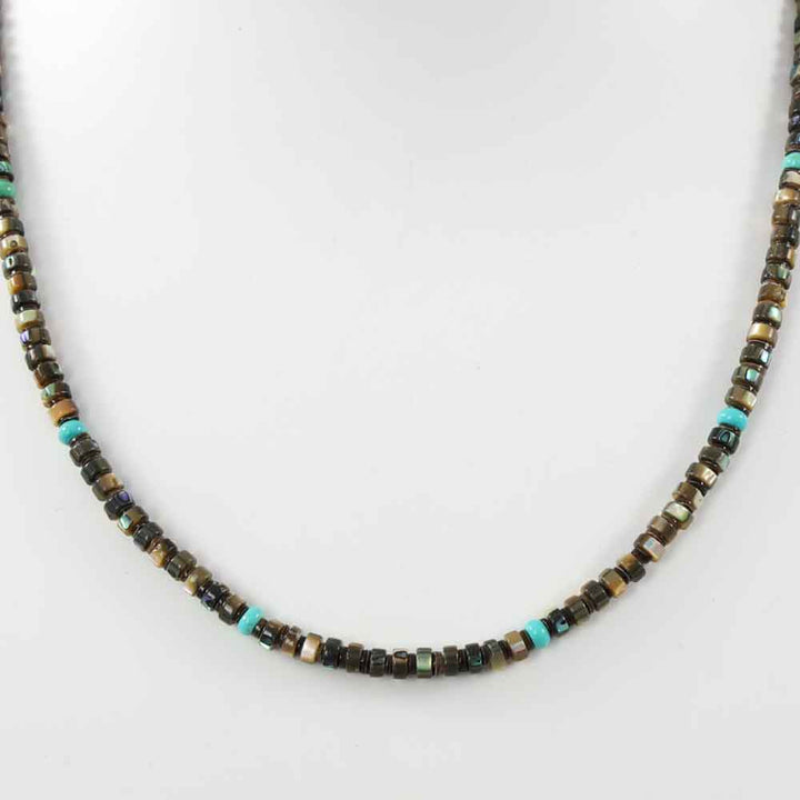 Abalone Shell and Turquoise Necklace