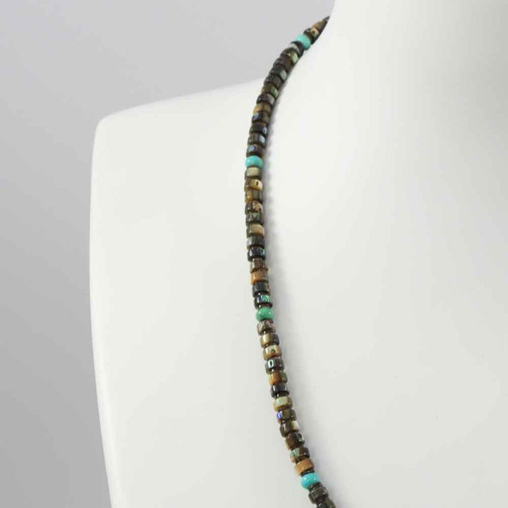 Abalone Shell and Turquoise Necklace