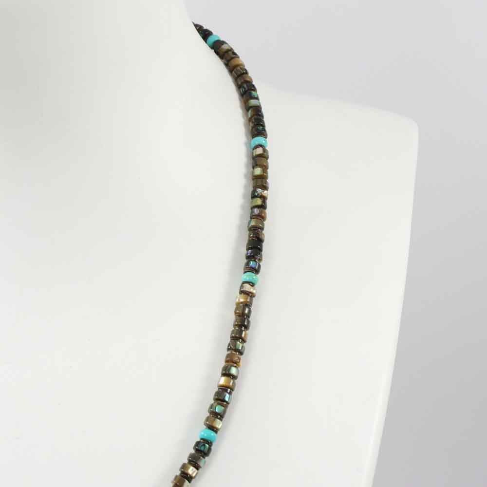 Abalone Shell and Turquoise Necklace
